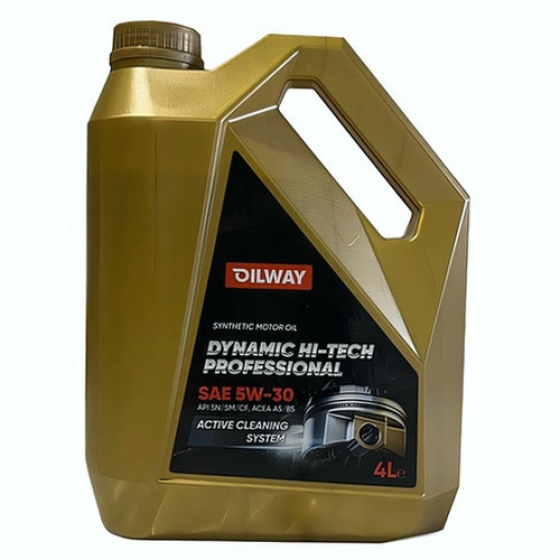 Моторное масло OilWay Dynamic Hi-Tech Professional, 5W-30, 4 л, синтетика