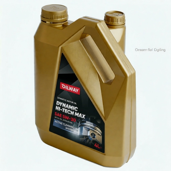 Моторное масло OilWay Dynamic Hi-Tech Max, 5W-30, 4 л, синтетика