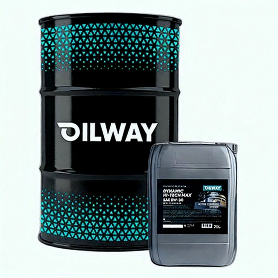 Моторное масло OilWay Dynamic Hi-Tech Max, 5W-40, 180 кг, синтетика