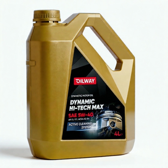 Моторное масло OilWay Dynamic Hi-Tech Max, 5W-40, 4 л, синтетика