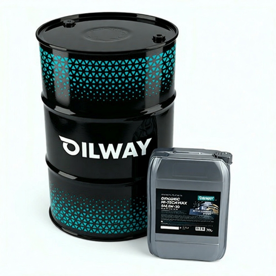 Моторное масло OilWay Dynamic Hi-Tech Max, 10W-40, 180 кг, полусинтетика
