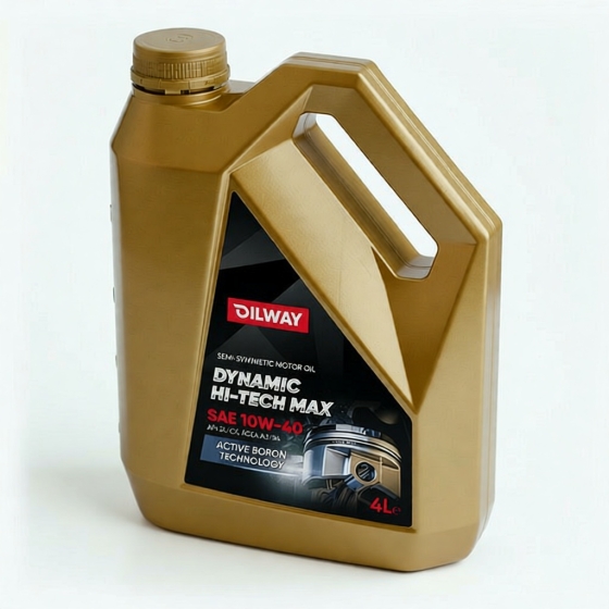 Моторное масло OilWay Dynamic Hi-Tech Max, 10W-40, 4 л, полусинтетика