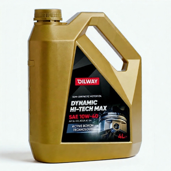 Моторное масло OilWay Dynamic Hi-Tech Max, 10W-40, 4 л, полусинтетика