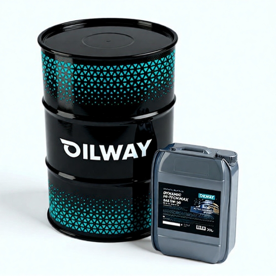 Моторное масло OilWay Dynamic Hi-Tech Long Life, 5W-40, 20 л, полусинтетика