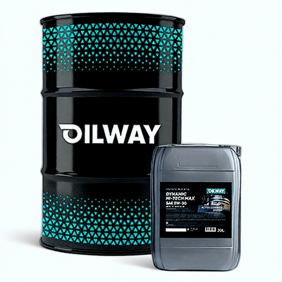 Моторное масло OilWay Dynamic Hi-Tech Long Life, 5W-40, 20 л, полусинтетика