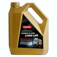 Моторное масло OilWay Dynamic Hi-Tech Long Life, 5W-40, 4 л, полусинтетика