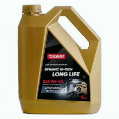 Моторное масло OilWay Dynamic Hi-Tech Long Life, 10W-40, 4 л, полусинтетика