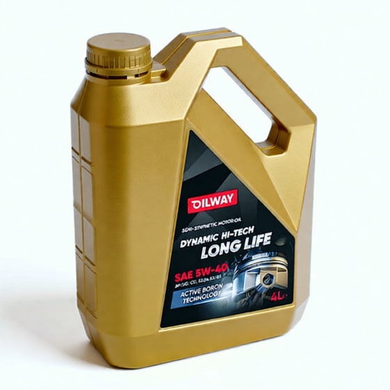 Моторное масло OilWay Dynamic Hi-Tech Long Life, 15W-40, 4 л, минеральное