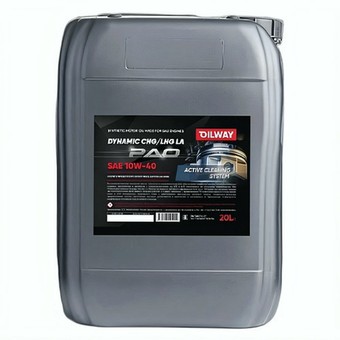 Моторное масло OilWay Dynamic CNG LA PAO, SAE 40, 20 л, синтетика