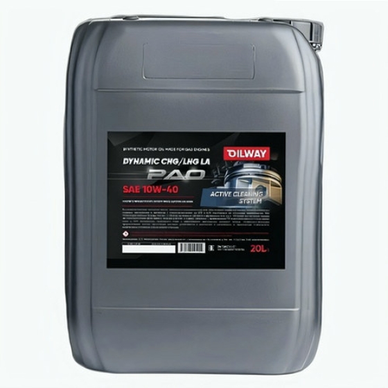 Моторное масло OilWay Dynamic CNG LA PAO, 10W-40, 20 л, синтетика