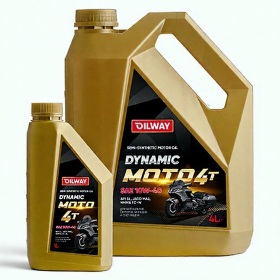Моторное масло OilWay Dynamic Moto 4T, 10W-40, 20 л, полусинтетика