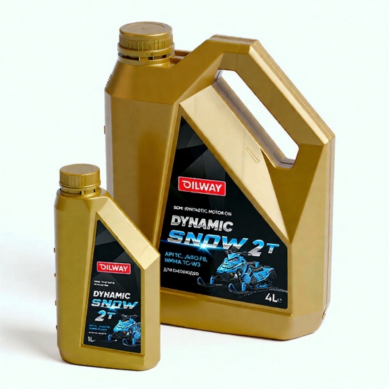 Моторное масло OilWay Dynamic Snow 2T, 4 л, полусинтетика
