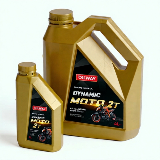 Моторное масло OilWay Dynamic Moto 2T, 4 л, минеральное