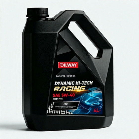 Моторное масло OilWay QX Dynamic Hi-Tech Racing, 5W-40, 4 л, синтетика