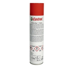 Серовато-черная смазка на основе MoS2 Castrol Molub-Alloy TF Spray, 18 кг, минеральное