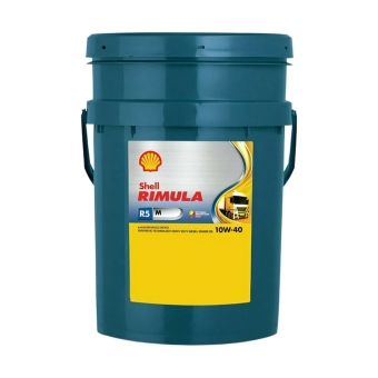 Дизельное моторное масло Shell Rimula R5 M 10W-40, 20 л, синтетика