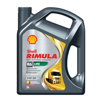 Дизельное моторное масло Shell Rimula R6 LME 5W-30, 4 л, синтетика