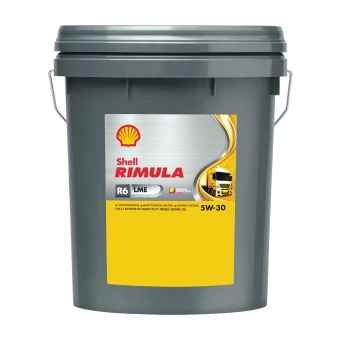 Дизельное моторное масло Shell Rimula R6 LME 5W-30, 20 л, синтетика