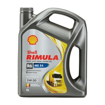 Дизельное моторное масло Shell Rimula R6 ME 5W-30, 4 л, синтетика