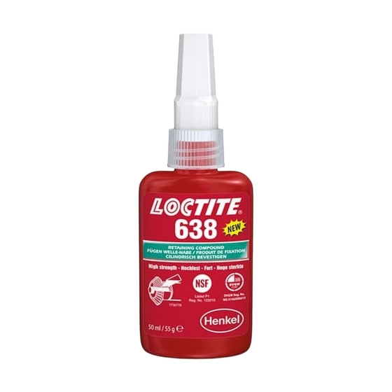 Loctite 638, 50 мл - Высокопрочный фиксатор резьбы