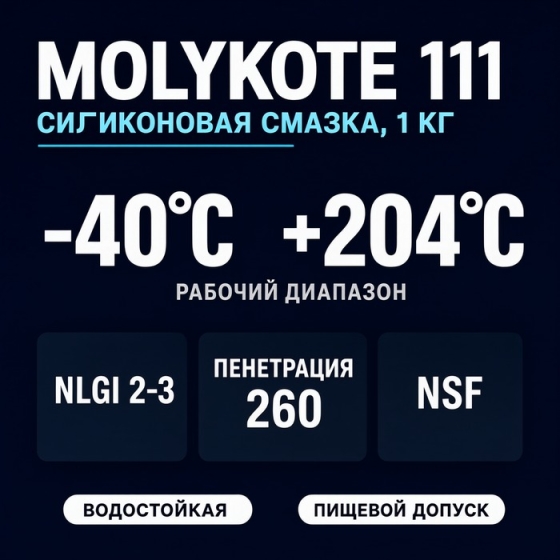 Molykote 111, 1 кг - Силиконовая смазка