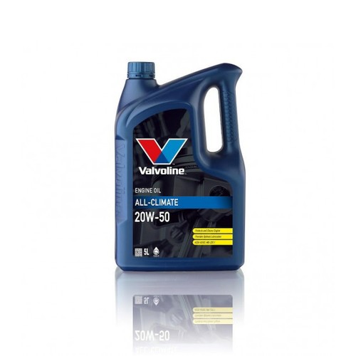Моторное масло Valvoline All Climate 20W-50, 5 л, минеральное