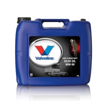 Трансмиссионное масло Valvoline Light & Heavy Duty Gear Oil 80W-90, 20 л, минеральное