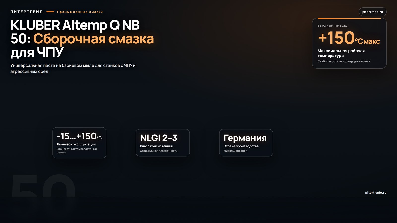 Инфографика: KLUBER Altemp Q NB 50, 750 г