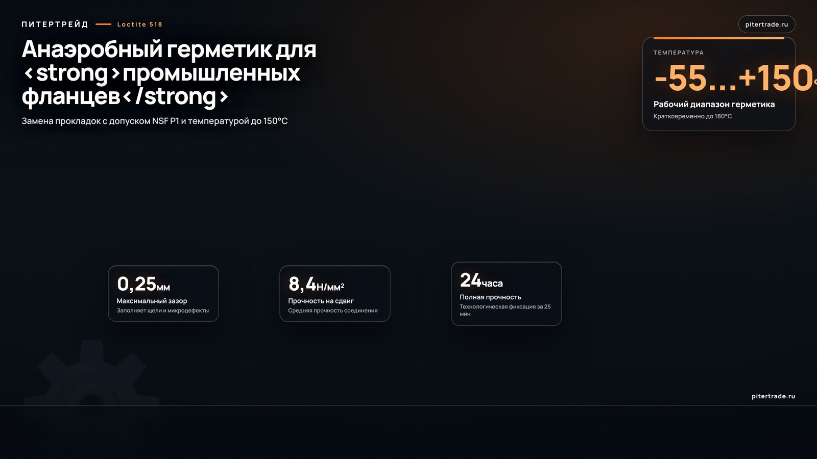 Инфографика: Loctite 518, 300 мл