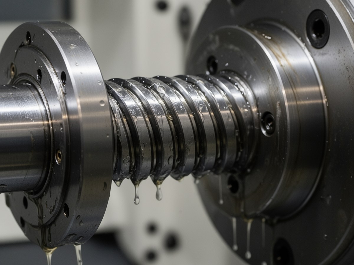 ШВП установленная в станке с ЧПУ