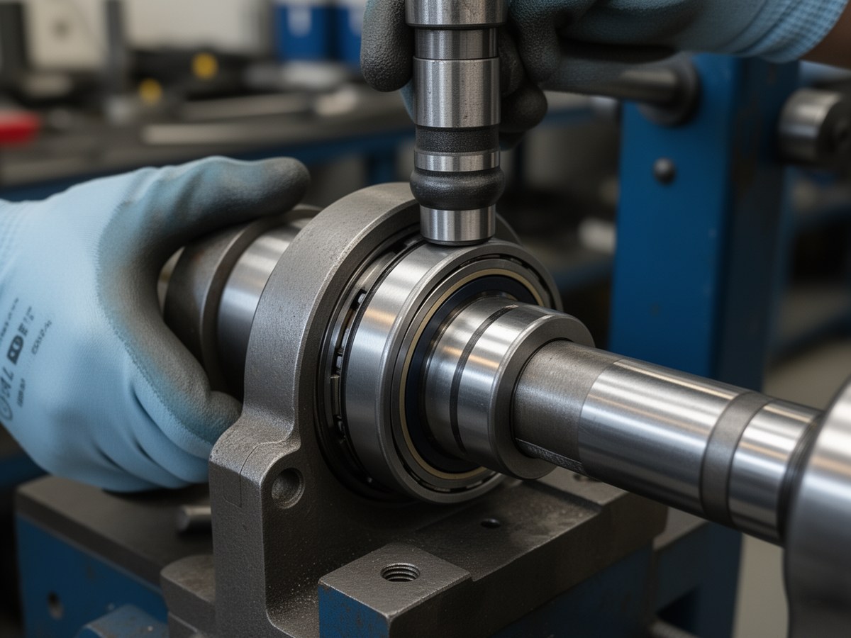 Правильный монтаж подшипника через кольцо