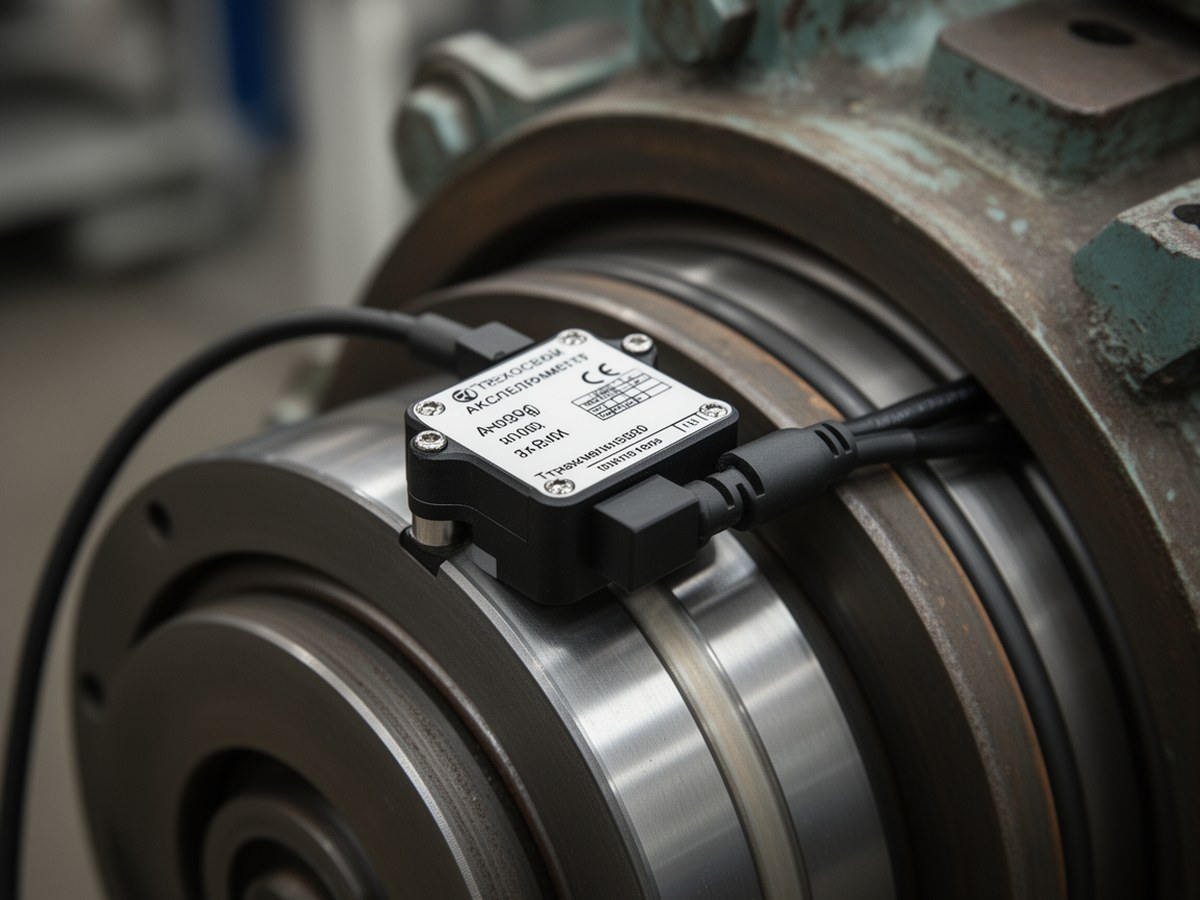 Трехосевой акселерометр на опоре подшипника