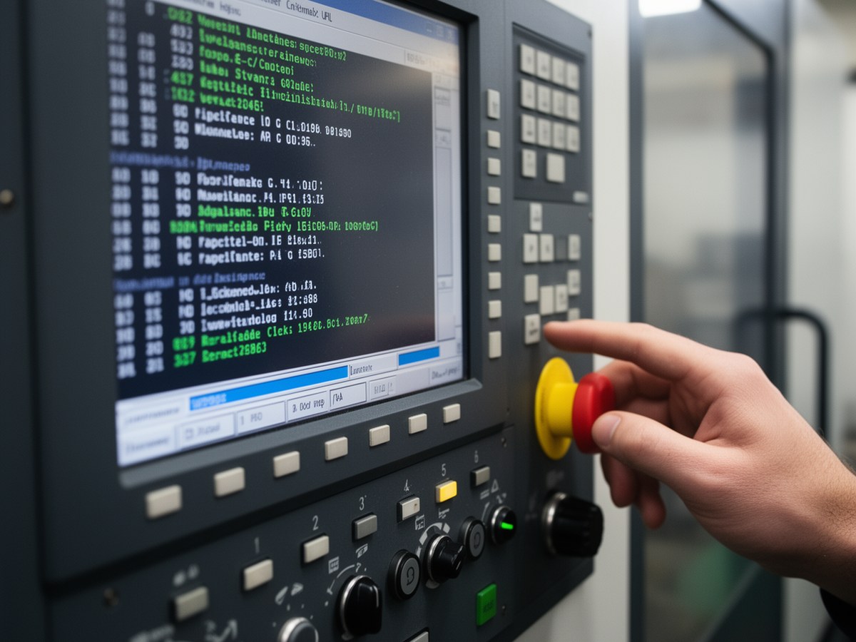 Панель управления системы ЧПУ с управляющей программой