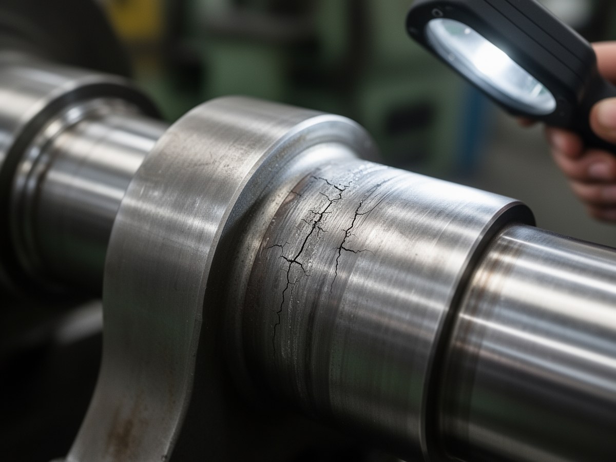 Износ и микротрещины в зоне галтели вала