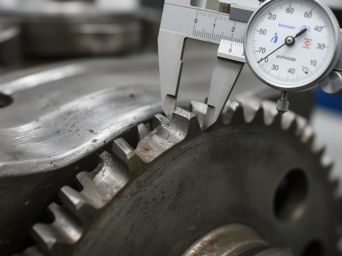 Контроль износа зубьев звездочки измерительным инструментом