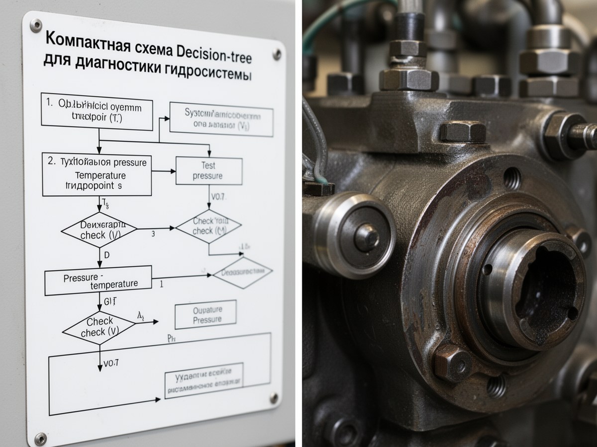 Компактная схема decision-tree для диагностики гидросистемы