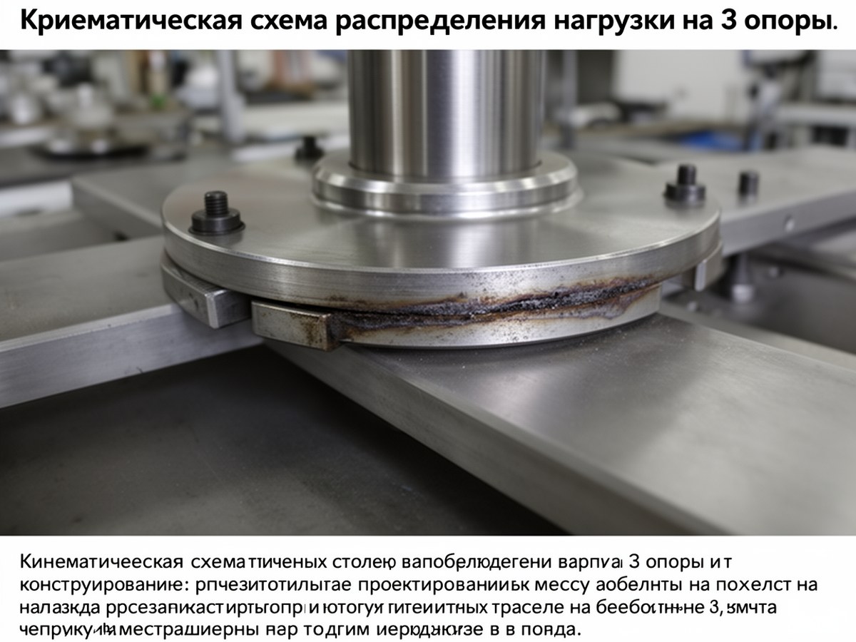 Кинематическая схема распределения нагрузки на 3 опоры