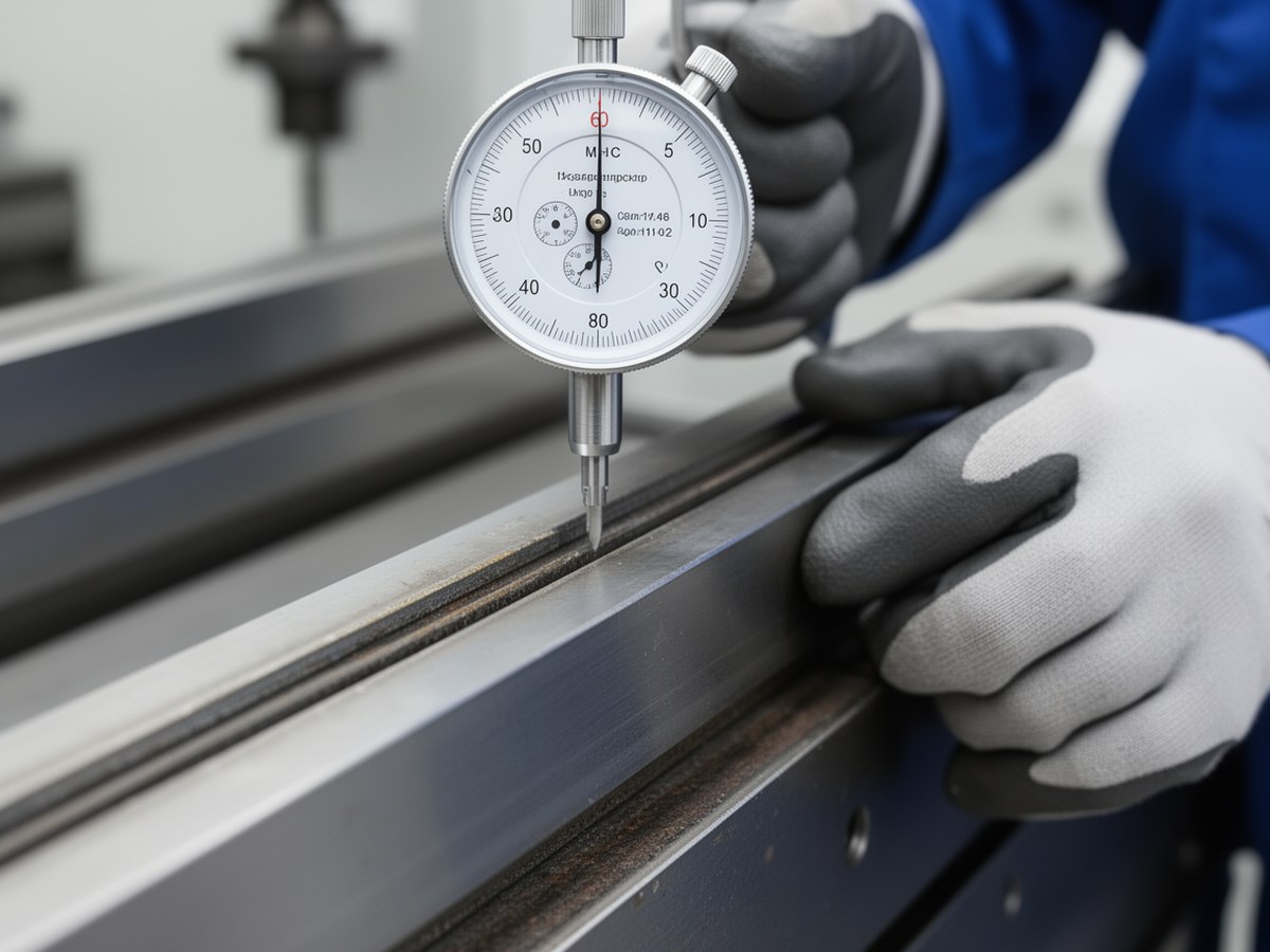 Индикаторный контроль геометрии линейной направляющей