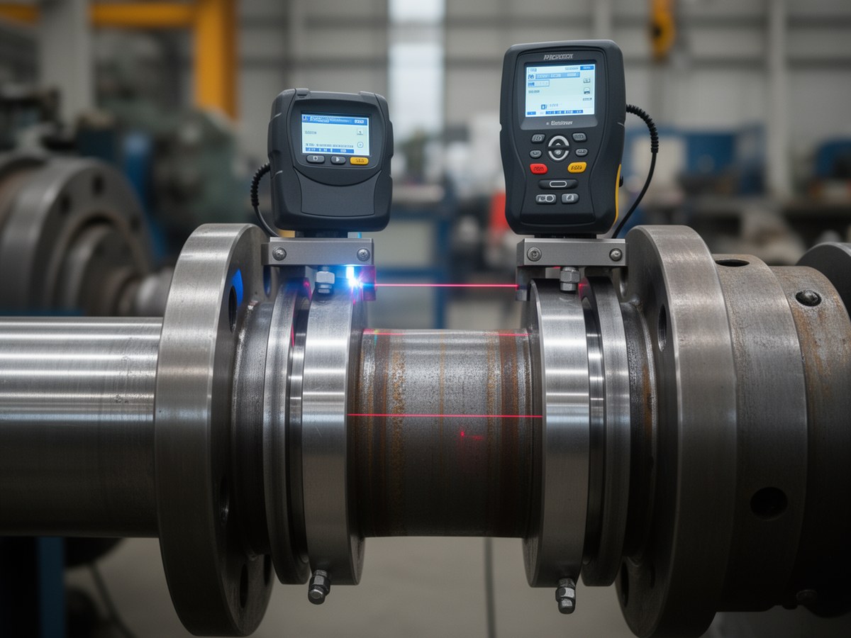 Лазерная центровка валов в муфтовом соединении
