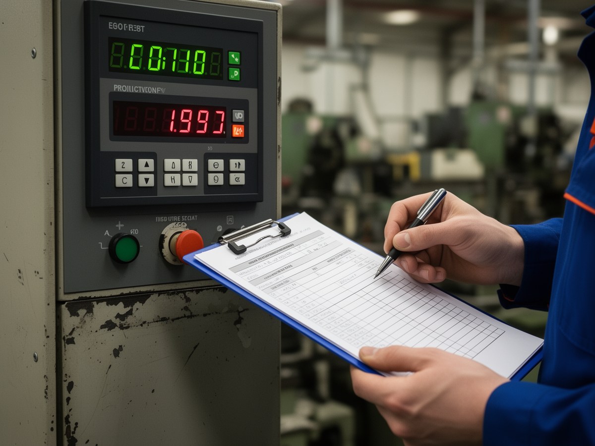 Панель оборудования и журнал учета сменных показателей