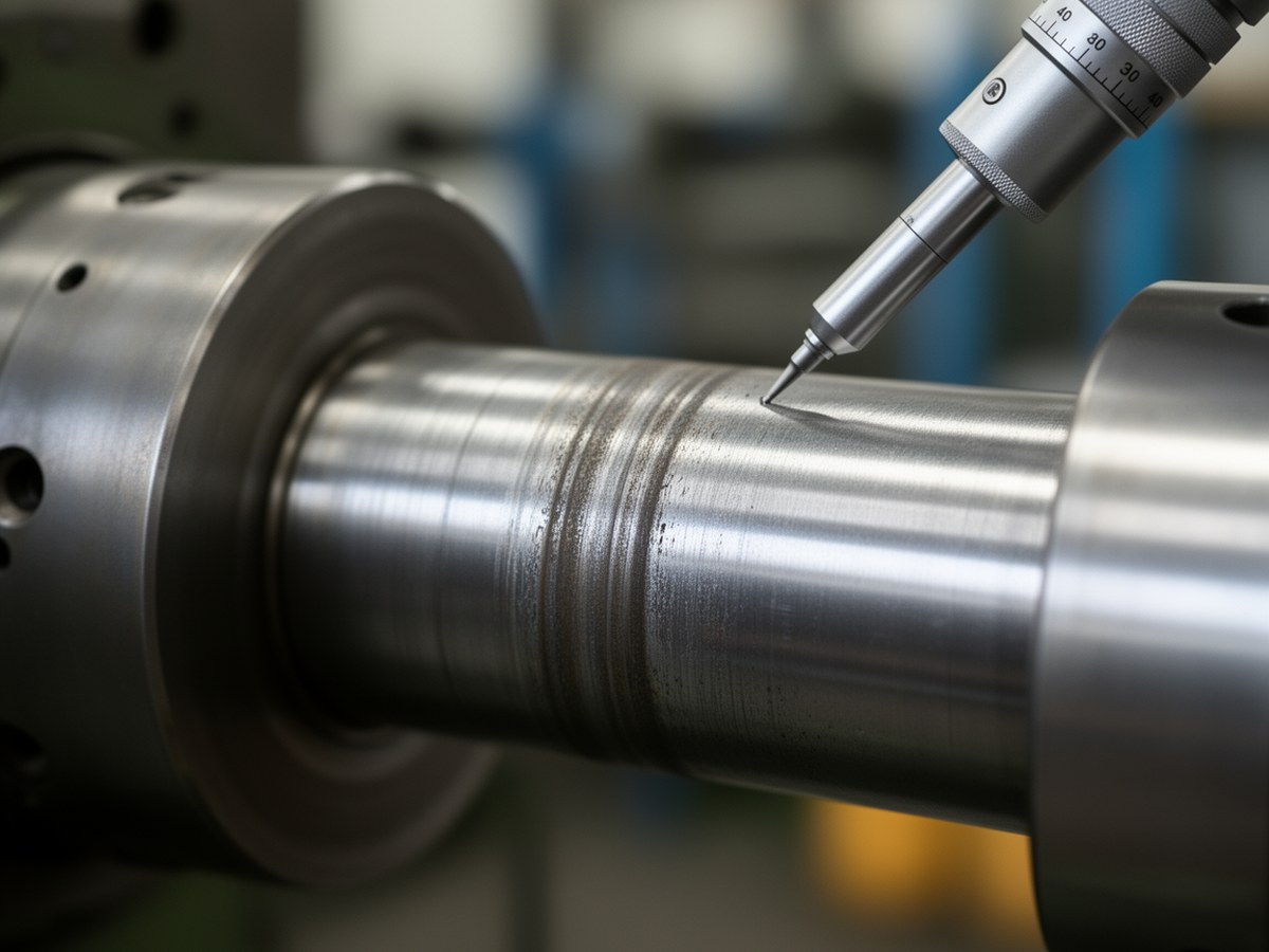 Измерение круглости цилиндрической поверхности вала