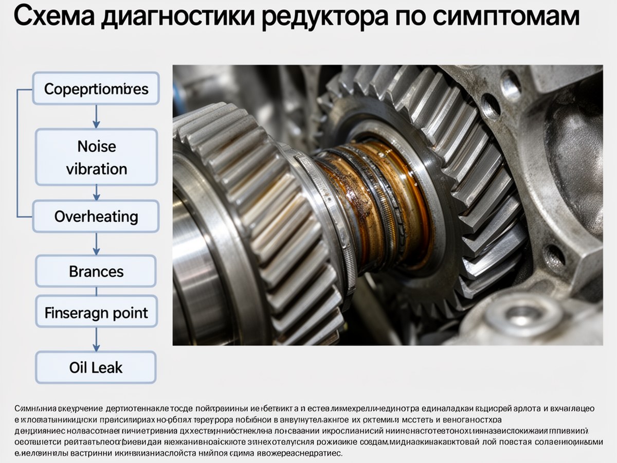 Схема диагностики редуктора по симптомам