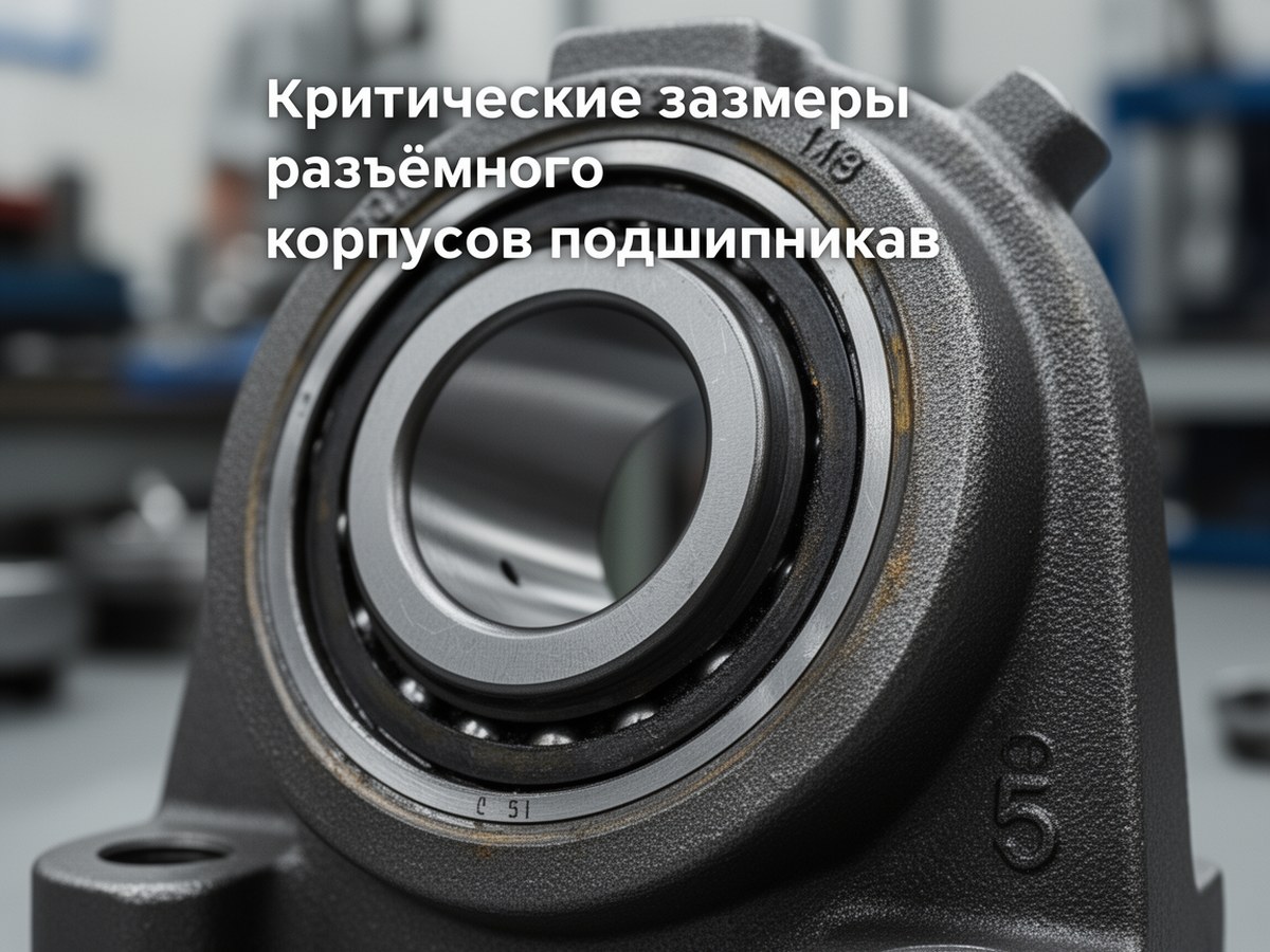 Критические размеры разъёмного корпуса подшипника