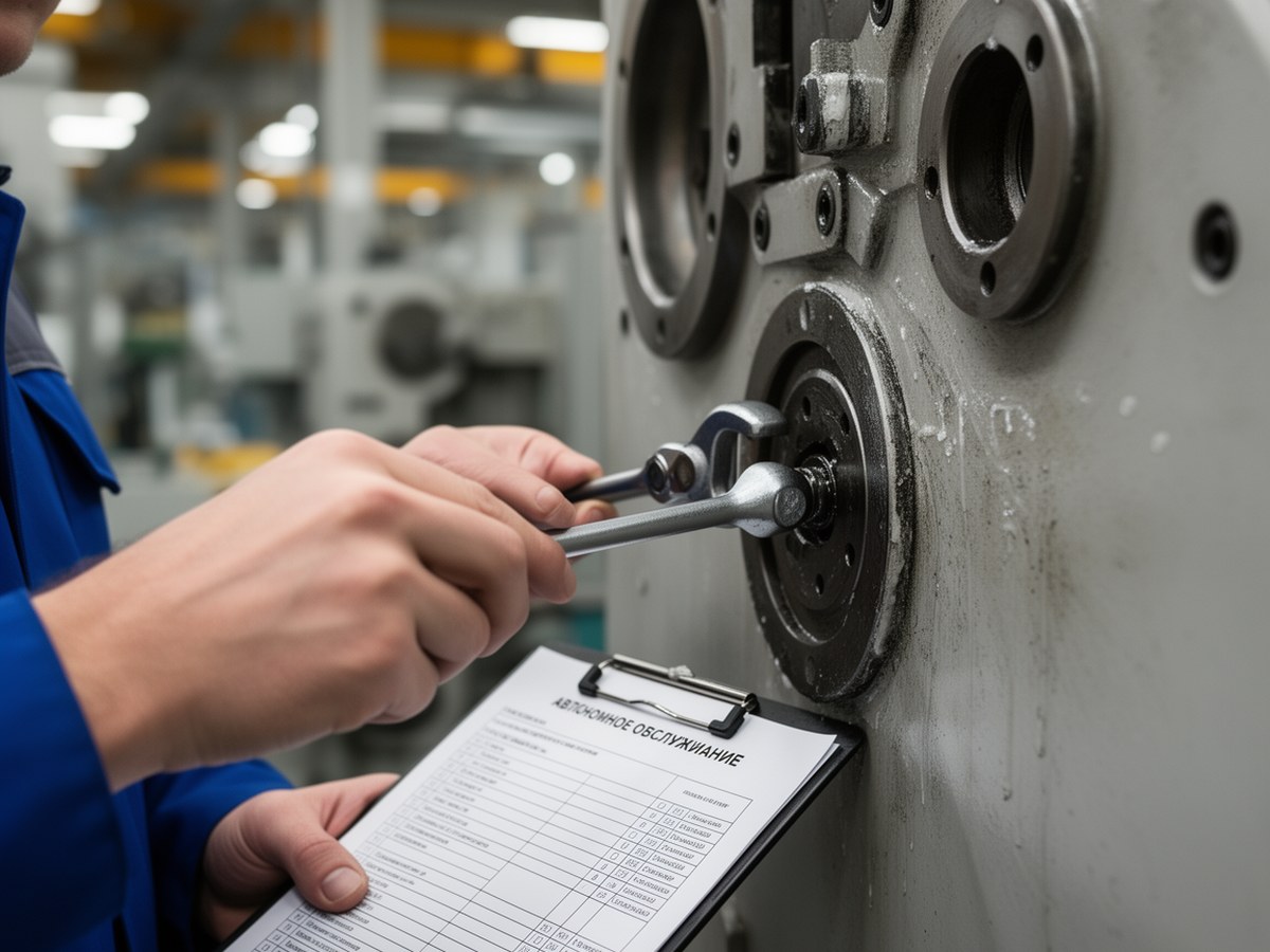 Автономное обслуживание: оператор выполняет стандартные операции у оборудования