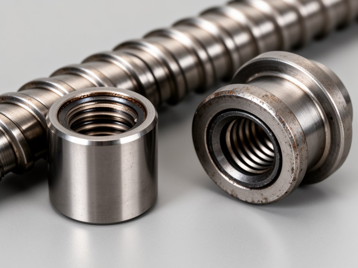 Сравнение цилиндрической и фланцевой гаек ШВП