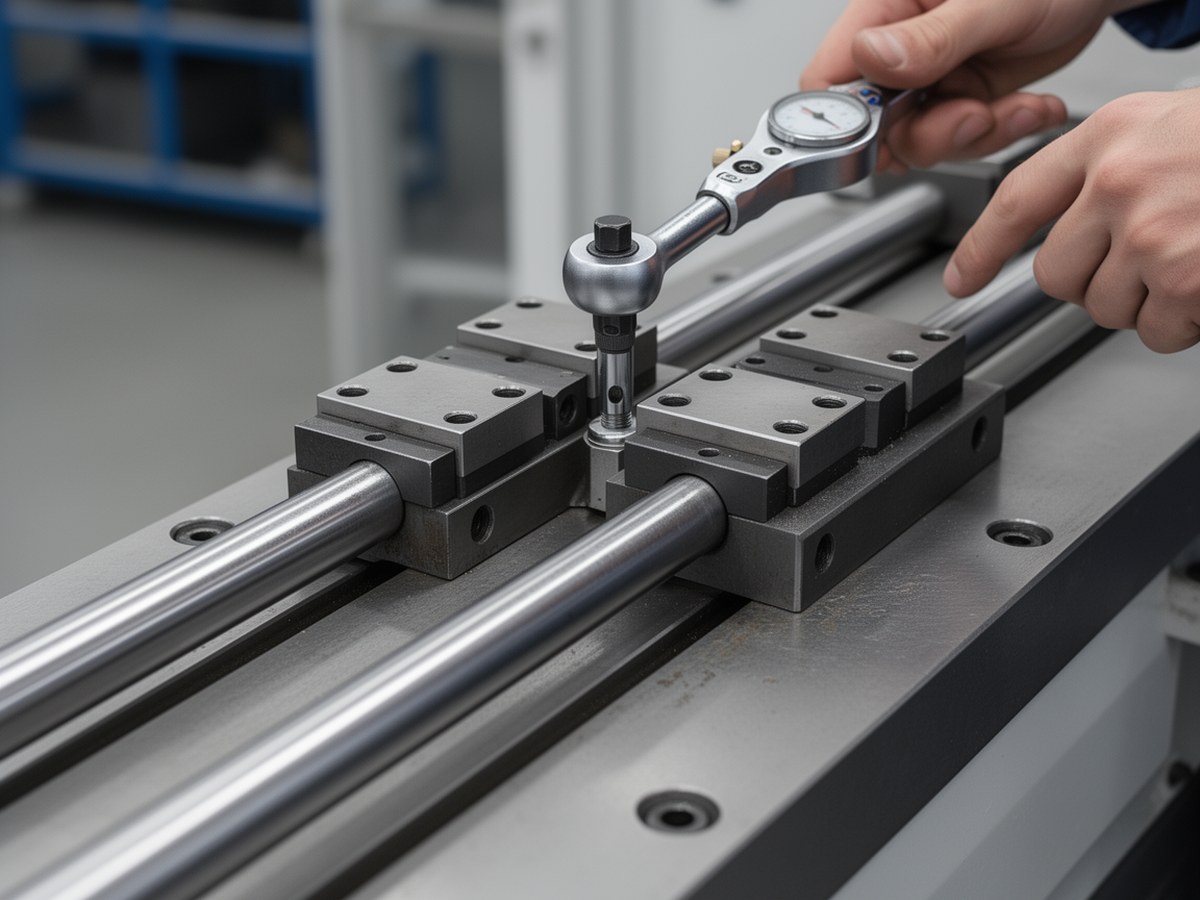 Параллельные линейные направляющие и контроль момента затяжки крепежа