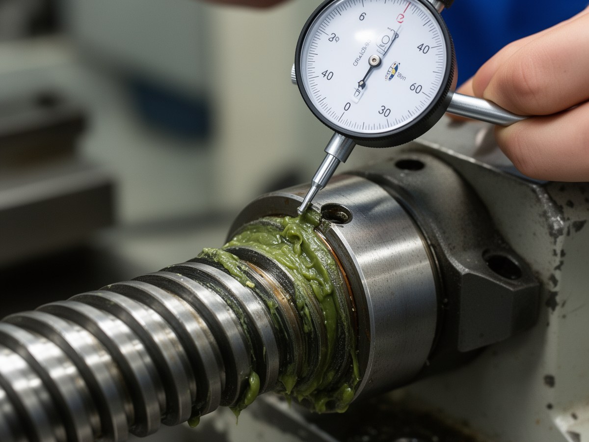 Контроль состояния ШВП индикатором при обслуживании